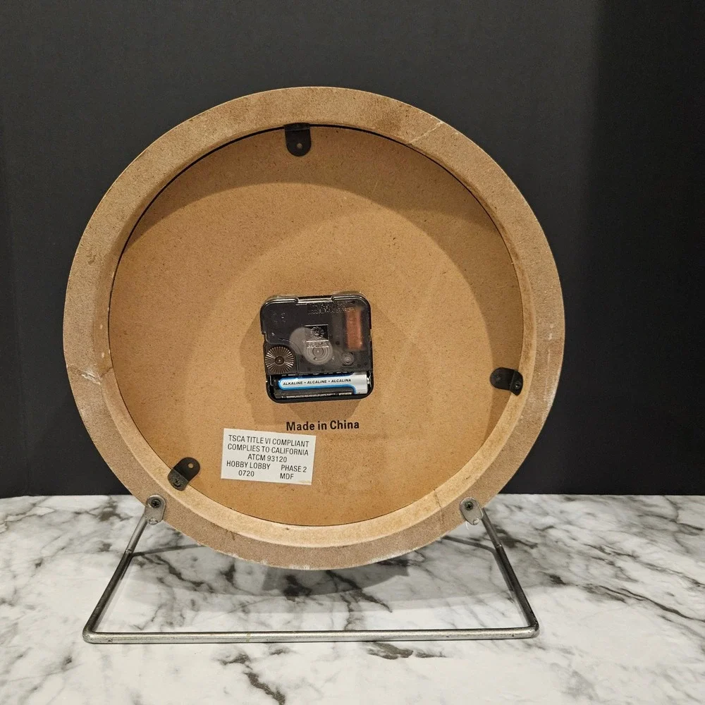 Kensington Station London Retro Wood Tabletop Clock 1870 Vintage Style‎